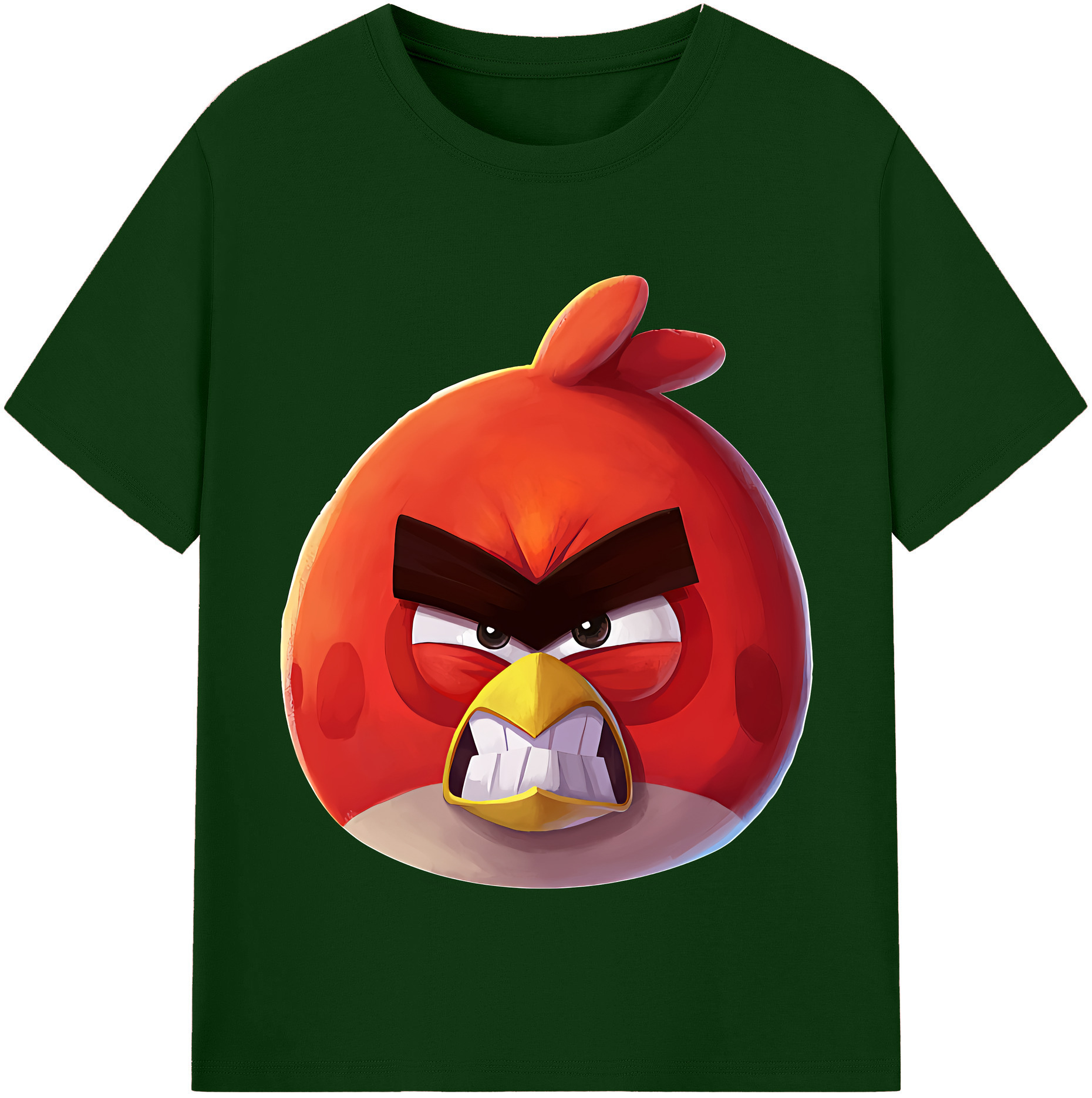 （画像用） Angry Birds アングリーバード 綿100％半袖Tシャツ（フロントプリント）